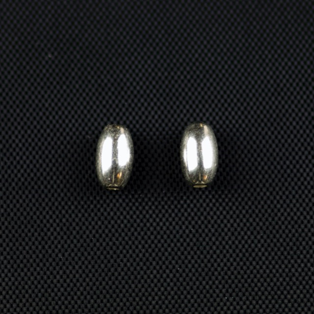 Sterling Silver 3mm x 4.5mm Smooth Oval Bead