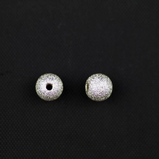 Sterling Silver 6mm Sparkle Bead with 1.5mm Hole