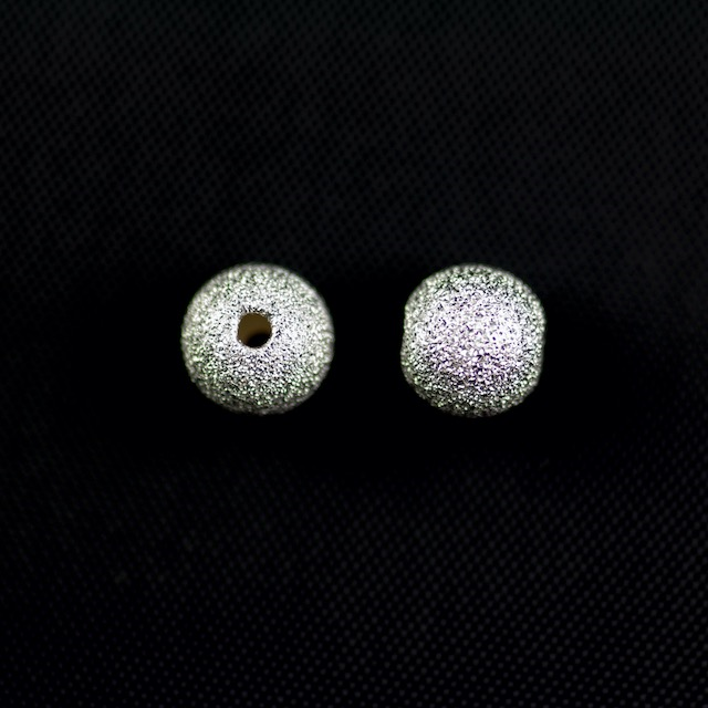 Sterling Silver 8mm Sparkle Bead with 1.8mm Hole