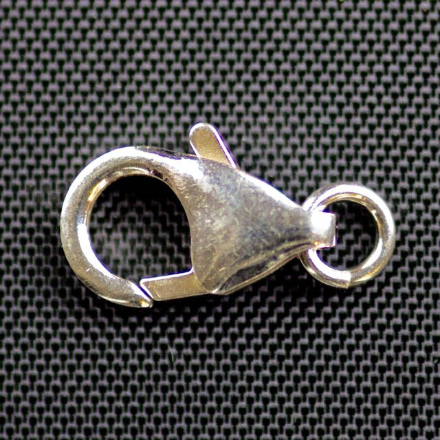 Sterling Silver 12mm Lobster Claw w/Open Jump Ring - .035 x 4.5mm