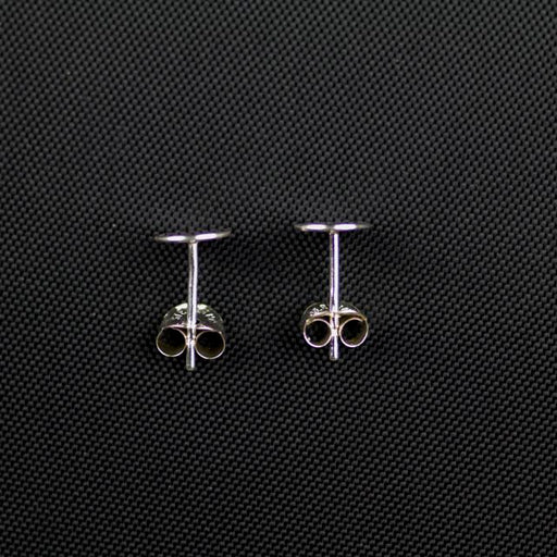 Sterling Silver 6mm Flat Pad with Post