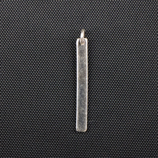 Sterling Silver 25mm x 3mm Engraveable Blank with Open Jump Ring