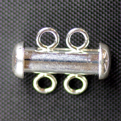 Sterling Silver 12mm x 16mm Tube Clasp with 2 Rings