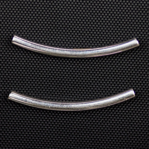 Sterling Silver 2mm x 25mm Curved Tube