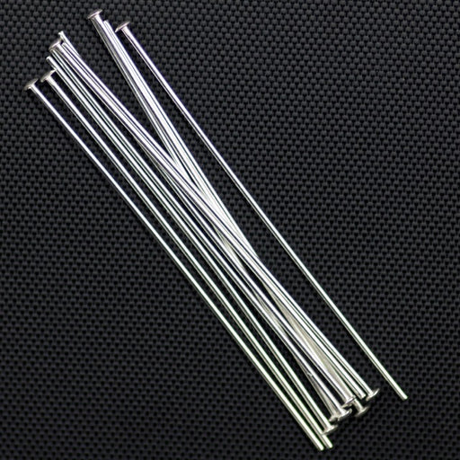 HEAD Pins - 1 1/2" 24ga. (10pcs) - Sterling Silver