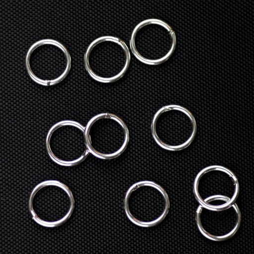 Sterling Silver 18 gauge .040"/8mm OD Jump Ring  - Closed