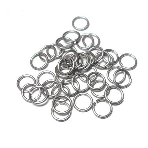 20awg(0.8mm) 1/8in. (3.4mm) ID 4.3AR Machine Cut Stainless Steel Jump Rings