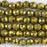 8mm Faceted Round DRUZY AGATE Gold - 8 inch Strand