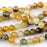 6mm Round FLOWER JADE - 8 inch Strand