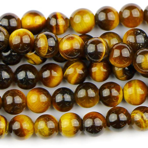 6mm Round TIGER EYE - 8 inch Strand