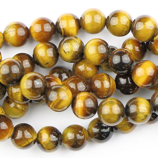 8mm Round TIGER EYE - 8 inch Strand