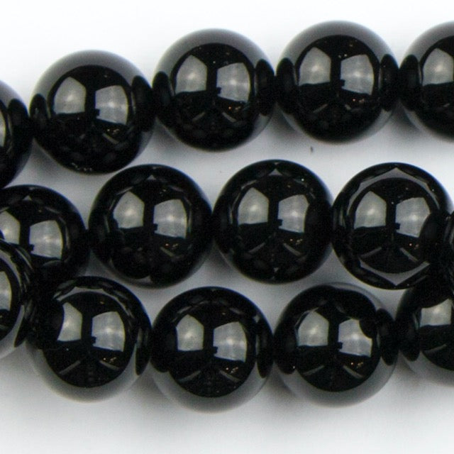 8mm Round ONYX - 8 inch Strand