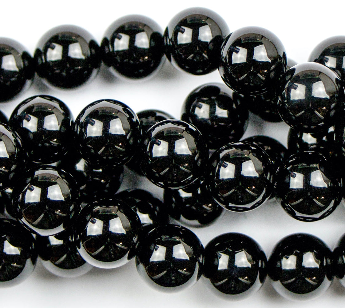 10mm Round ONYX - 8 inch Strand