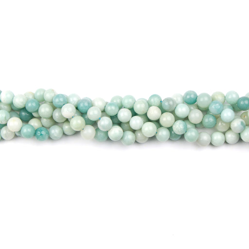 8mm Round AMAZONITE - 8 inch Strand