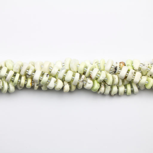 4mm x 8mm Chip LEMON CHRYSOPRASE - 15-16 inch Strand