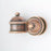 Brass Pagoda Cord End Cap (H:15.5mm; OD:13.8mm; ID:10.0mm; Hole ID:1.55mm) - Antique Copper Plate