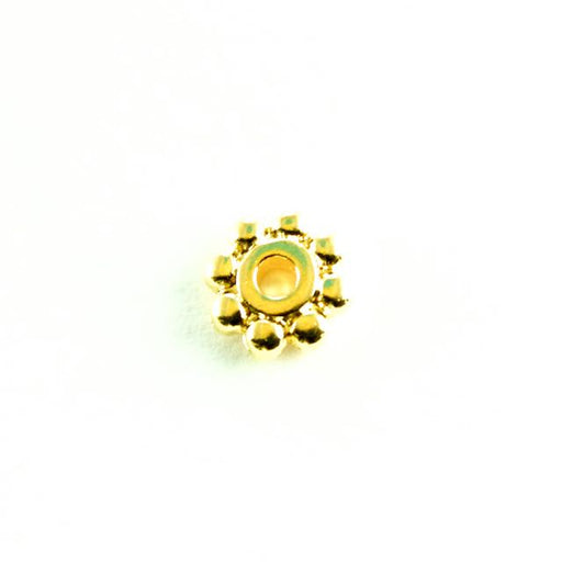 6mm HEISHA Beads (1.25mm ID) - Gold Plate