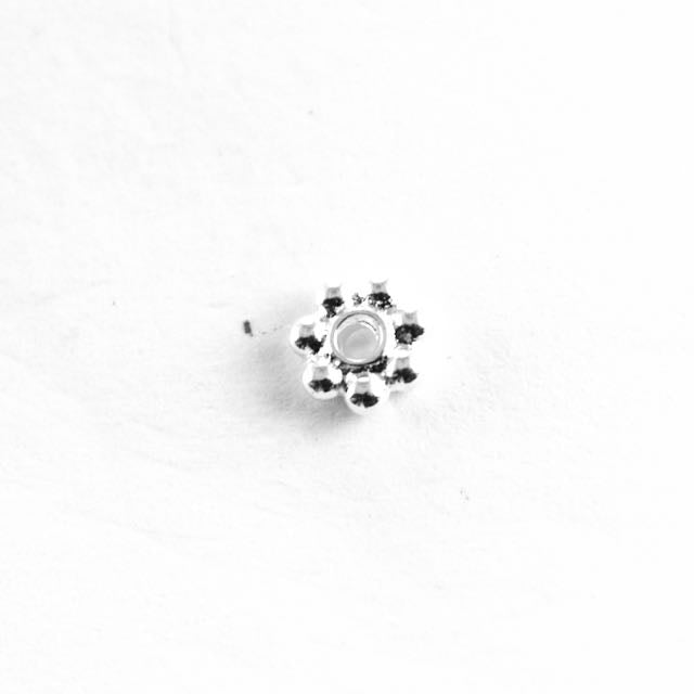 5mm HEISHA Beads (1mm ID) - Silver Plate