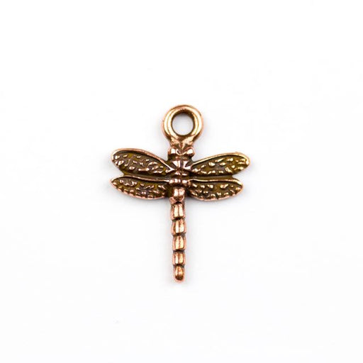 Dragonfly Charm - Antique Copper Plate