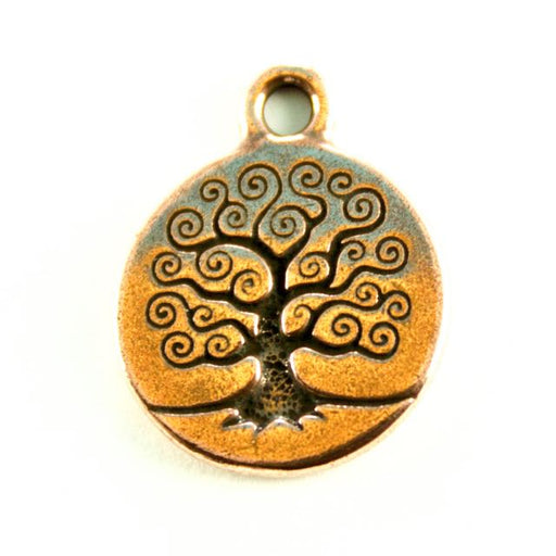 Tree of Life Charm - Antique Copper Plate