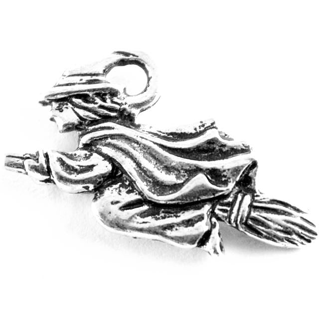 Witch Charm - Antique Silver Plate