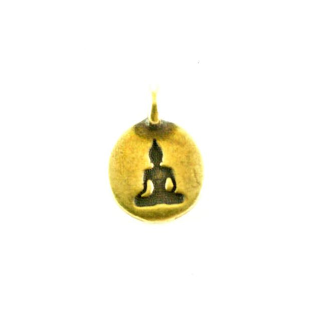Buddha Charm - Oxidized Brass