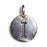 Letter "I" Charm - Antique Silver Plate