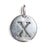 Letter "X" Charm - Antique Silver Plate