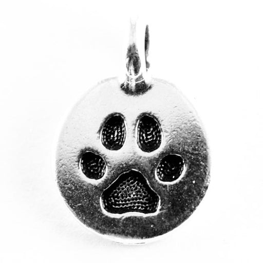 Paw Charm - Antique Silver Plate