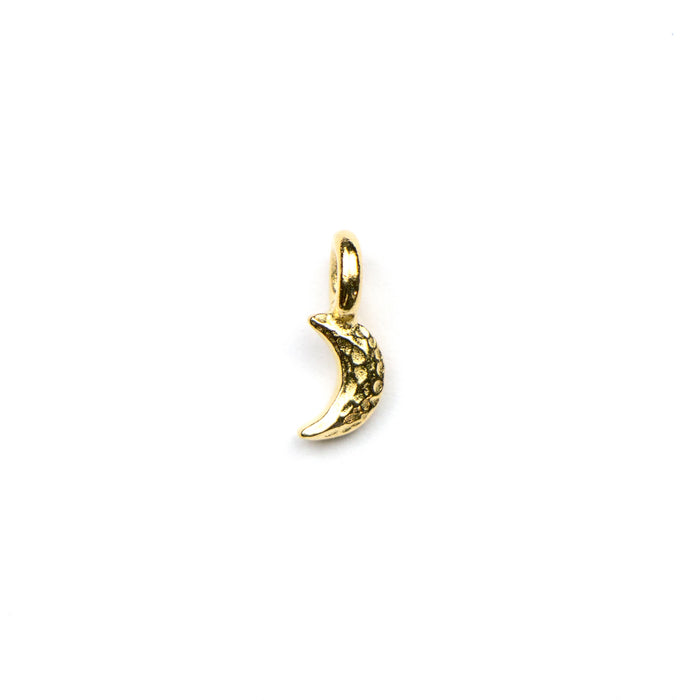 Crescent Moon Charm - Gold Plate
