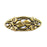Leaf Centerpiece Link - Antique Gold Plate