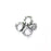 INTERMIX 4 Ring Link - Antique Silver Plate