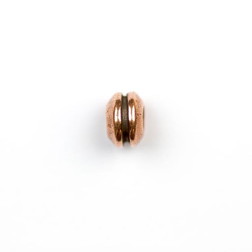 Grooved Bead - Antique Copper Plate