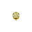 Circle Triad Bead - Antique Gold Plate