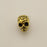 Rose Skull Bead - Antique Gold Plate