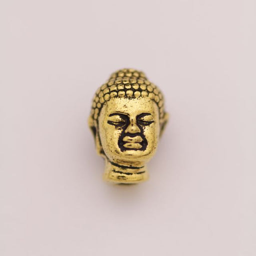 Buddha Bead - Antique Gold Plate