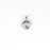 Hammered Spacer Bail - Rhodium Plate