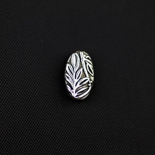 Botanical Bead - Antique Silver Plate