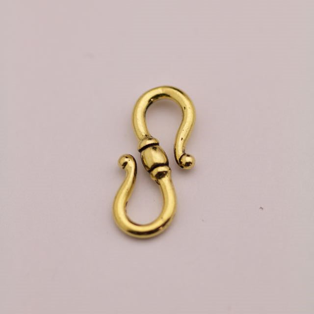 Classic S Clasp - Antique Gold Plate