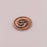 Swirl Button - Antique Copper Plate