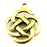Open Round Pendant - Antique Gold Plate