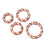 16swg 13/64 (5.4mm ) ID Twisted Square Wire Jump Rings - Copper