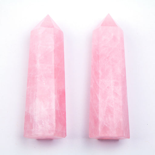 Medium Crystal Tower - Rose Quartz