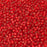 Miyuki 10/0 TRIANGLE Beads - Matte Silverlined Flame Red