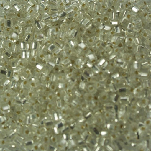 Miyuki 10/0 TRIANGLE Beads - Silverlined Crystal