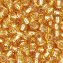 11/0 TOHO Seed Bead - Silver-Lined Medium Topaz