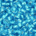 11/0 TOHO Seed Bead - Silver-Lined Dark Aquamarine