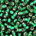 11/0 TOHO Seed Bead - Silver-Lined Green Emerald