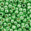 11/0 TOHO Seed Bead - PermaFinish - Galvanized Green Apple