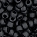 8/0 TOHO Seed Bead - Opaque-Frosted Jet